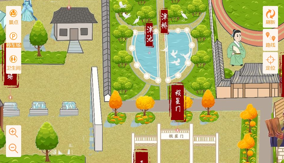 婺城手绘地图景区语音讲解导览系统：智慧景区建设的基石